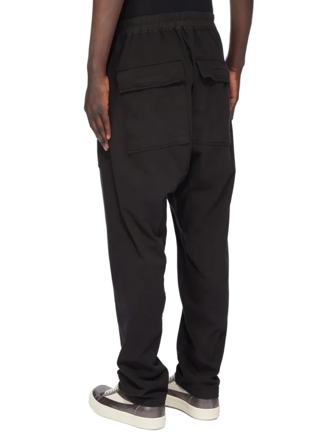 DRKSHDW FW25 CONCORDIANS CLASSIC CARGO TREKKOORD IN ZWART COMPACT ZWAAR JERSEY DU02E7370RIG-09 DRKSHDW FW25 CONCORDIANS CLASSIC CARGO TREKKOORD IN ZWART COMPACT ZWAAR JERSEY DU02E7370RIG-09