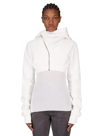 DRKSHDW FW25 CONCORDIANS MICRO MOUNTAIN HOODIE IN MILK FURKA ZWARE SWEATSHIRT DS02E7237F-11