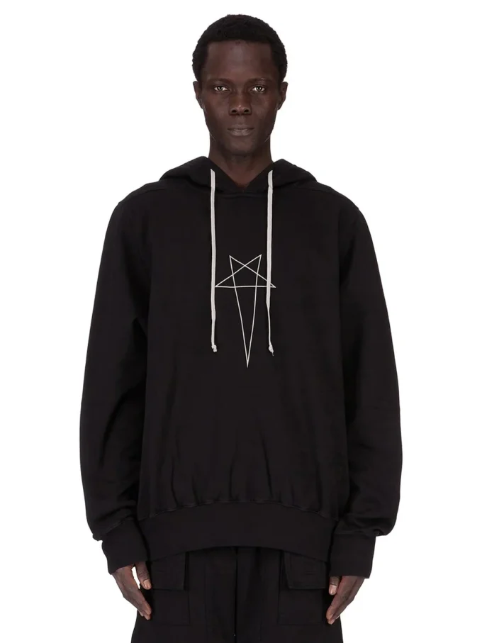 DRKSHDW FW25 CONCORDIANS OVERSIZED HOODIE IN ZWART/PAREL FURKA ZWARE SWEATSHIRT DU02E7262FEP3P-0908