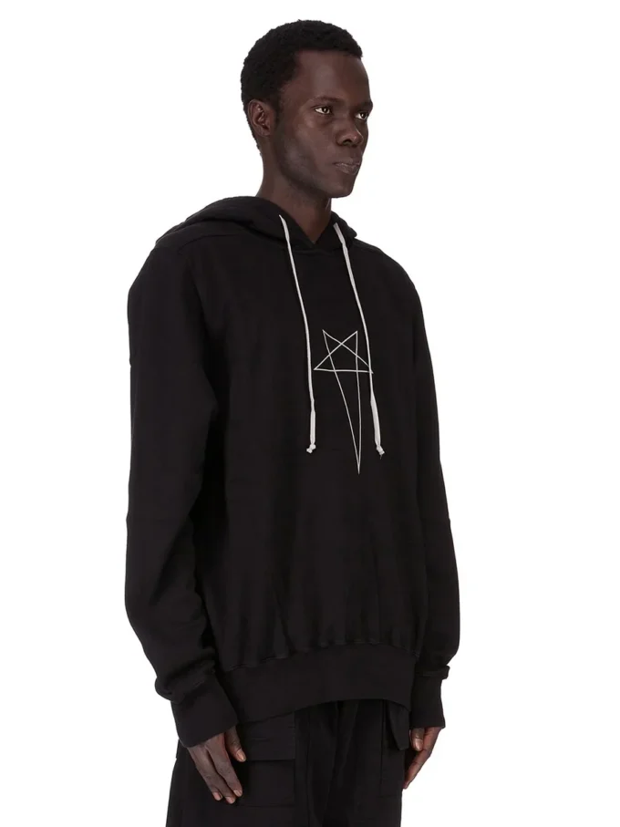 DRKSHDW FW25 CONCORDIANS OVERSIZED HOODIE IN ZWART/PAREL FURKA ZWARE SWEATSHIRT DU02E7262FEP3P-0908