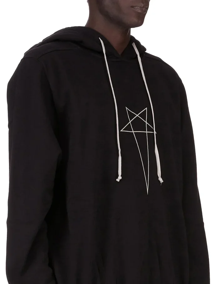 DRKSHDW FW25 CONCORDIANS OVERSIZED HOODIE IN ZWART/PAREL FURKA ZWARE SWEATSHIRT DU02E7262FEP3P-0908