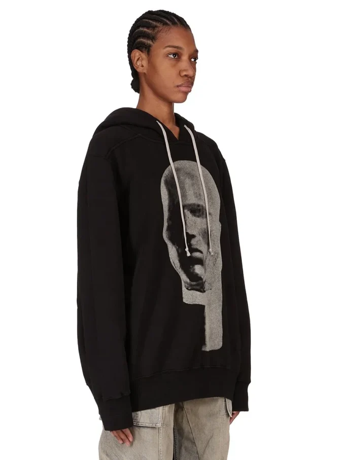 DRKSHDW FW25 CONCORDIANS OVERSIZED HOODIE IN ZWART/PAREL SLUP FELPA DS02E7241FSLP1P-0908 DRKSHDW FW25 CONCORDIANS OVERSIZED HOODIE IN ZWART/PAREL SLUP FELPA DS02E7241FSLP1P-0908