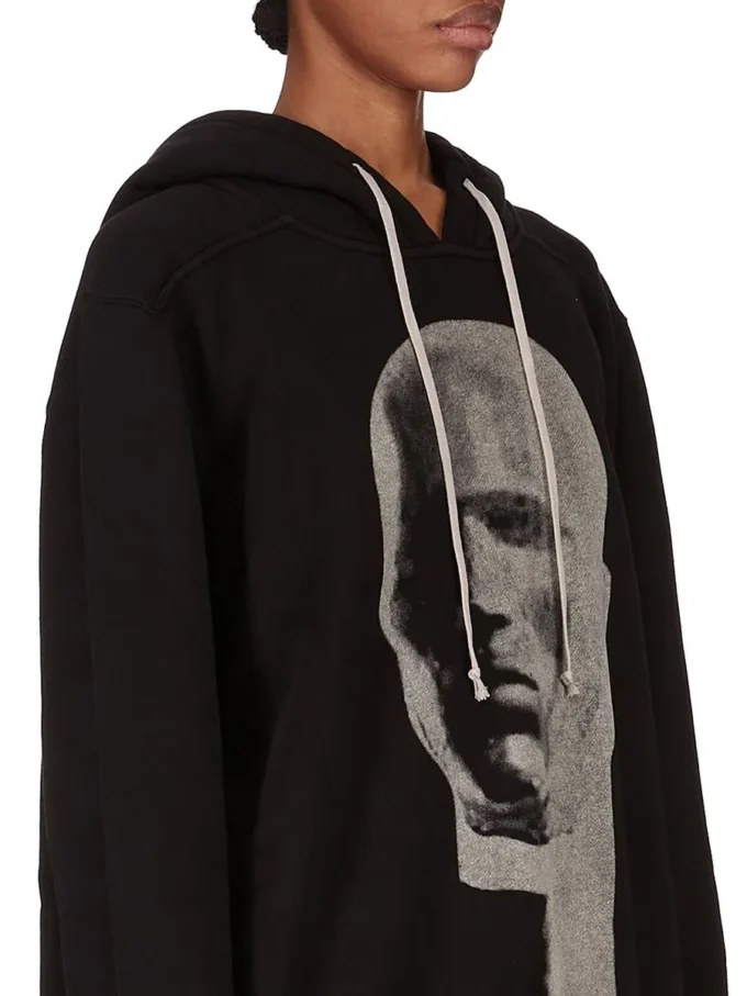 DRKSHDW FW25 CONCORDIANS OVERSIZED HOODIE IN ZWART/PAREL SLUP FELPA DS02E7241FSLP1P-0908 DRKSHDW FW25 CONCORDIANS OVERSIZED HOODIE IN ZWART/PAREL SLUP FELPA DS02E7241FSLP1P-0908