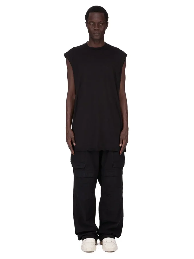 DRKSHDW FW25 CONCORDIANS TARP T-shirt in zwart katoenen gaasjersey DU02E7158BH-09 DRKSHDW FW25 CONCORDIANS TARP T-shirt in zwart katoenen gaasjersey DU02E7158BH-09