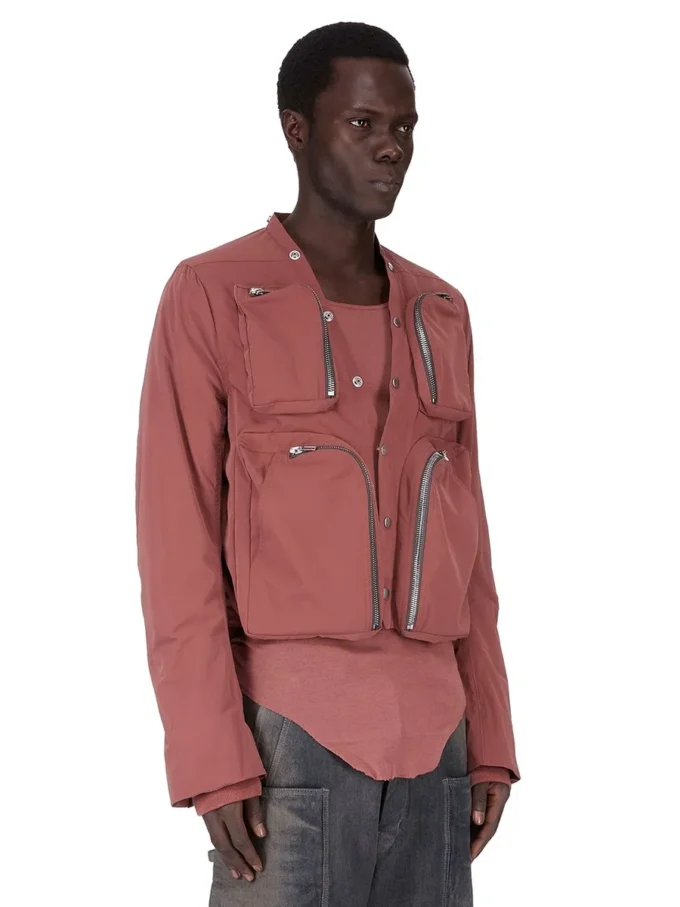 RICK OWENS FW25 CONCORDIANS CARGO JKT IN PALISSANDER MAT NYLON. RU02E1762MT-13 RICK OWENS FW25 CONCORDIANS CARGO JKT IN PALISSANDER MAT NYLON. RU02E1762MT-13