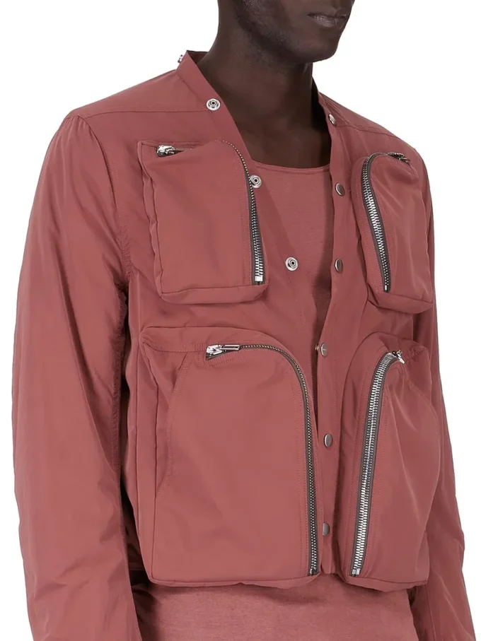 RICK OWENS FW25 CONCORDIANS CARGO JKT IN PALISSANDER MAT NYLON. RU02E1762MT-13 RICK OWENS FW25 CONCORDIANS CARGO JKT IN PALISSANDER MAT NYLON. RU02E1762MT-13