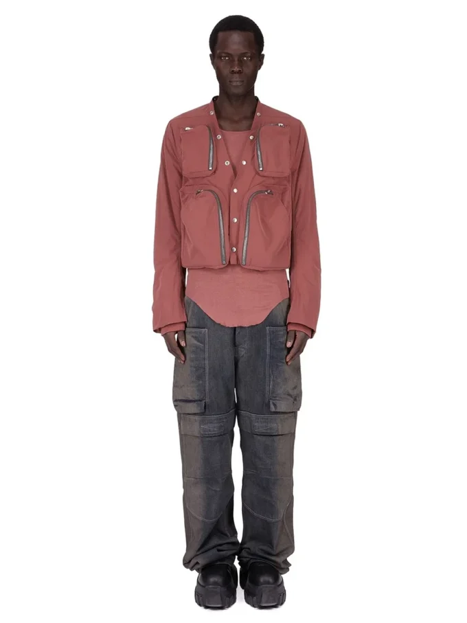 RICK OWENS FW25 CONCORDIANS CARGO JKT IN PALISSANDER MAT NYLON. RU02E1762MT-13 RICK OWENS FW25 CONCORDIANS CARGO JKT IN PALISSANDER MAT NYLON. RU02E1762MT-13