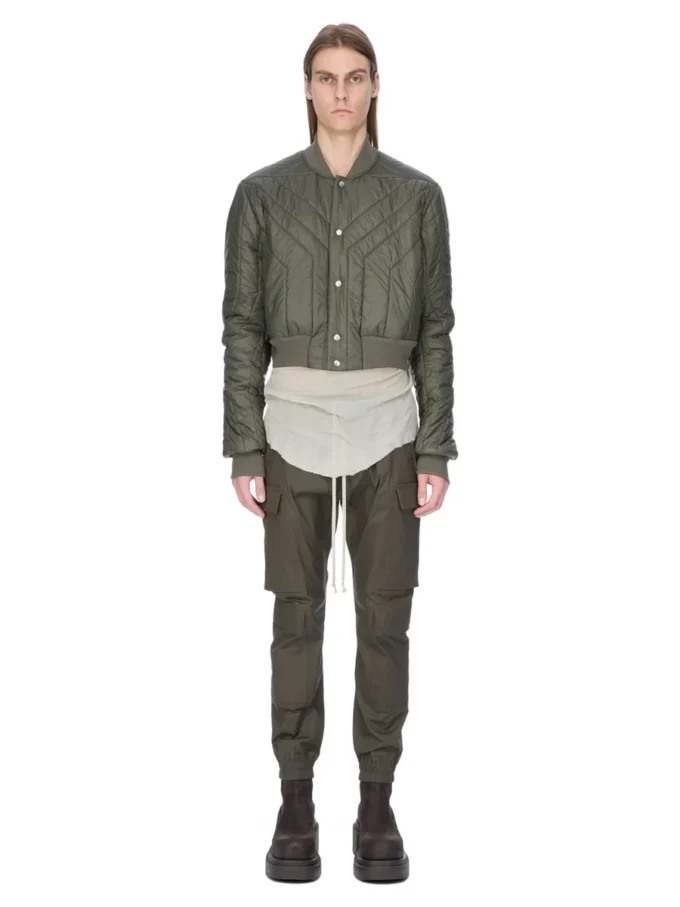 RICK OWENS FW25 CONCORDIANS GEWATTEERD VLIEGJACK IN BOSCO LICHT NYLON. RU02E1727NPT1-25 RICK OWENS FW25 CONCORDIANS GEWATTEERD VLIEGJACK IN BOSCO LICHT NYLON. RU02E1727NPT1-25