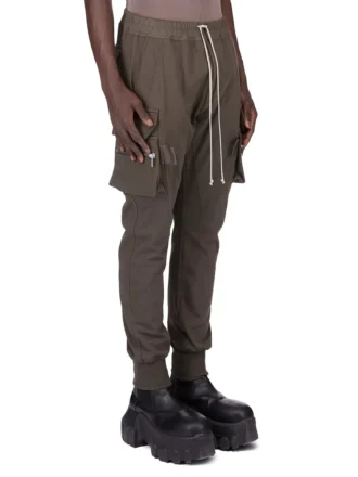 RICK OWENS FW25 CONCORDIANS MASTODON MEGACARGO IN BOSCO HEAVY T-SHIRT RU02E1396BA-25