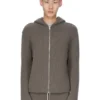 RICK OWENS FW25 CONCORDIANS PRECOLLECTION HOODIE MET RITS IN DUST LAS PALMAS CASHMERE BREIWERK. RU02E1666KLWS-34 RICK OWENS FW25 CONCORDIANS PRECOLLECTION HOODIE MET RITS IN DUST LAS PALMAS CASHMERE BREIWERK. RU02E1666KLWS-34