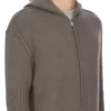 RICK OWENS FW25 CONCORDIANS PRECOLLECTION HOODIE MET RITS IN DUST LAS PALMAS CASHMERE BREIWERK. RU02E1666KLWS-34 RICK OWENS FW25 CONCORDIANS PRECOLLECTION HOODIE MET RITS IN DUST LAS PALMAS CASHMERE BREIWERK. RU02E1666KLWS-34