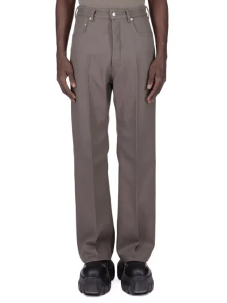 RICK OWENS FW25 CONCORDIANS RUNWAY GETH JEANS IN DUST WOOL DRILL. RU02E1333WD-34