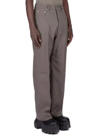 RICK OWENS FW25 CONCORDIANS RUNWAY GETH JEANS IN DUST WOOL DRILL. RU02E1333WD-34