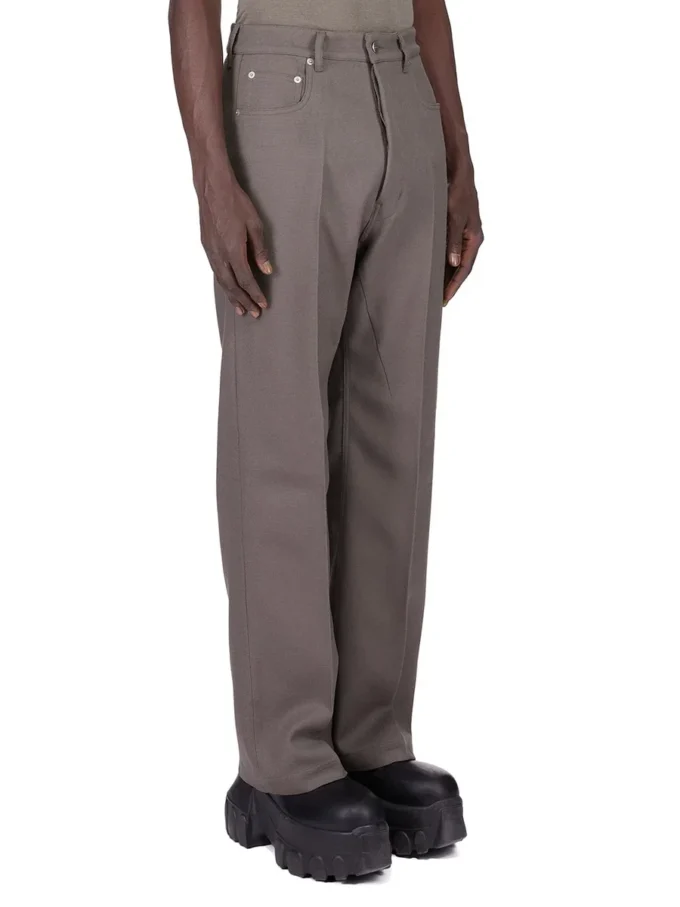 RICK OWENS FW25 CONCORDIANS RUNWAY GETH JEANS IN DUST WOOL DRILL. RU02E1333WD-34 RICK OWENS FW25 CONCORDIANS RUNWAY GETH JEANS IN DUST WOOL DRILL. RU02E1333WD-34