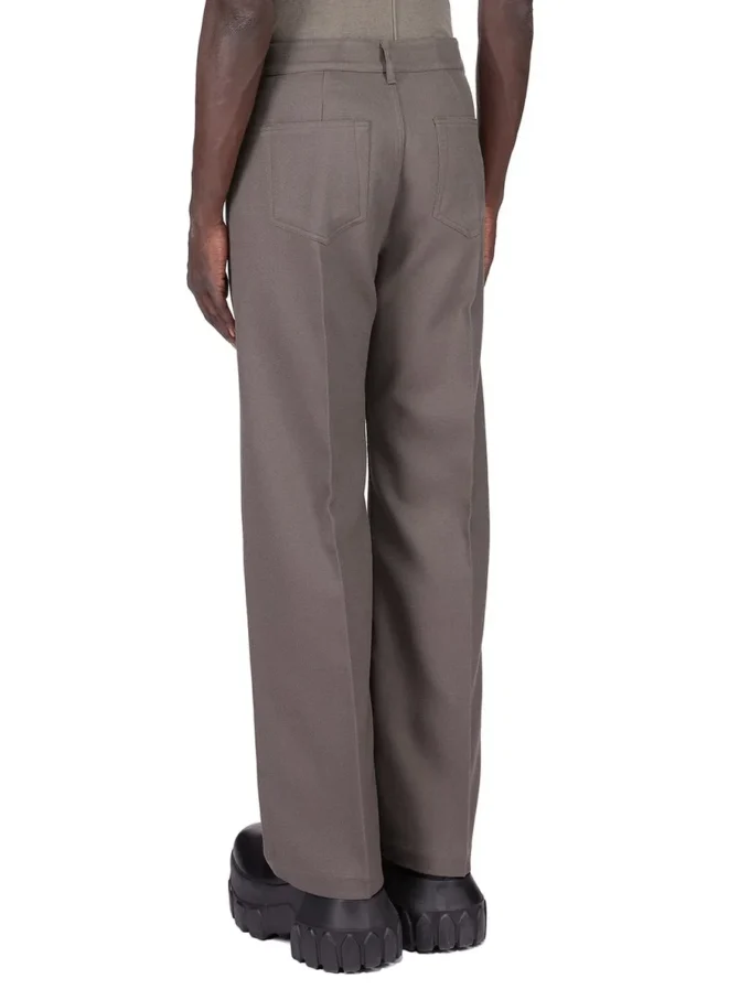 RICK OWENS FW25 CONCORDIANS RUNWAY GETH JEANS IN DUST WOOL DRILL. RU02E1333WD-34 RICK OWENS FW25 CONCORDIANS RUNWAY GETH JEANS IN DUST WOOL DRILL. RU02E1333WD-34