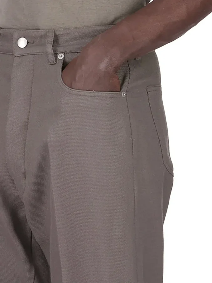 RICK OWENS FW25 CONCORDIANS RUNWAY GETH JEANS IN DUST WOOL DRILL. RU02E1333WD-34 RICK OWENS FW25 CONCORDIANS RUNWAY GETH JEANS IN DUST WOOL DRILL. RU02E1333WD-34