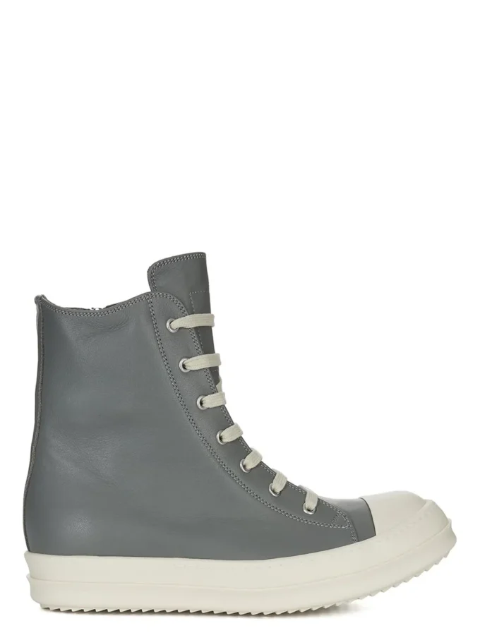 RICK OWENS FW25 CONCORDIANS SNEAKERS IN GEWASSEN INDIGO/MELK/MELK VOLNERF KOENLEER RP02E4890LCO-0611