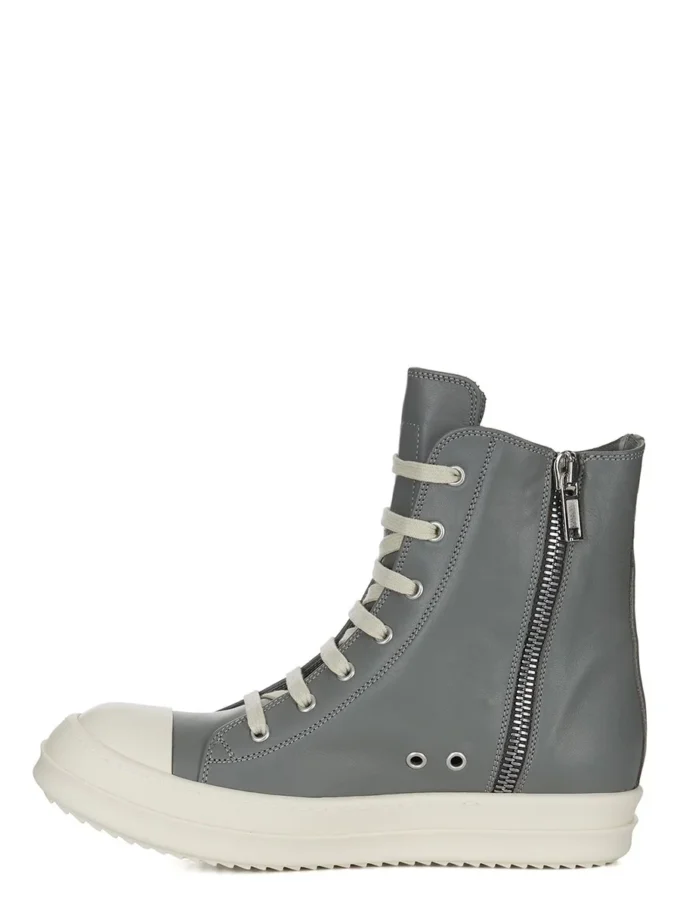 RICK OWENS FW25 CONCORDIANS SNEAKERS IN GEWASSEN INDIGO/MELK/MELK VOLNERF KOENLEER RP02E4890LCO-0611