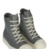 RICK OWENS FW25 CONCORDIANS SNEAKERS IN GEWASSEN INDIGO/MELK/MELK VOLNERF KOENLEER RP02E4890LCO-0611