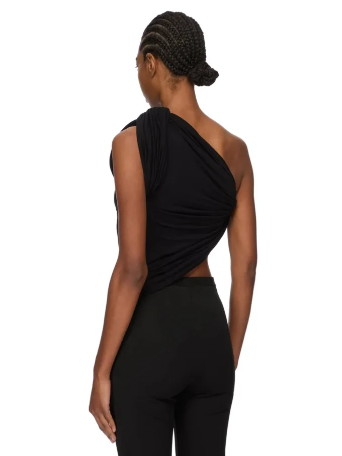 RICK OWENS LILIES FW25 CONCORDIANS ANITA TOP IN VISCOSE CREPE JERSEY LI02E3110RV-09