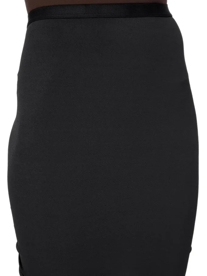 RICK OWENS LILIES FW25 CONCORDIANS EVA ROK IN ZWARTE VISCOSE CREPE JERSEY LI02E3316CVI-09