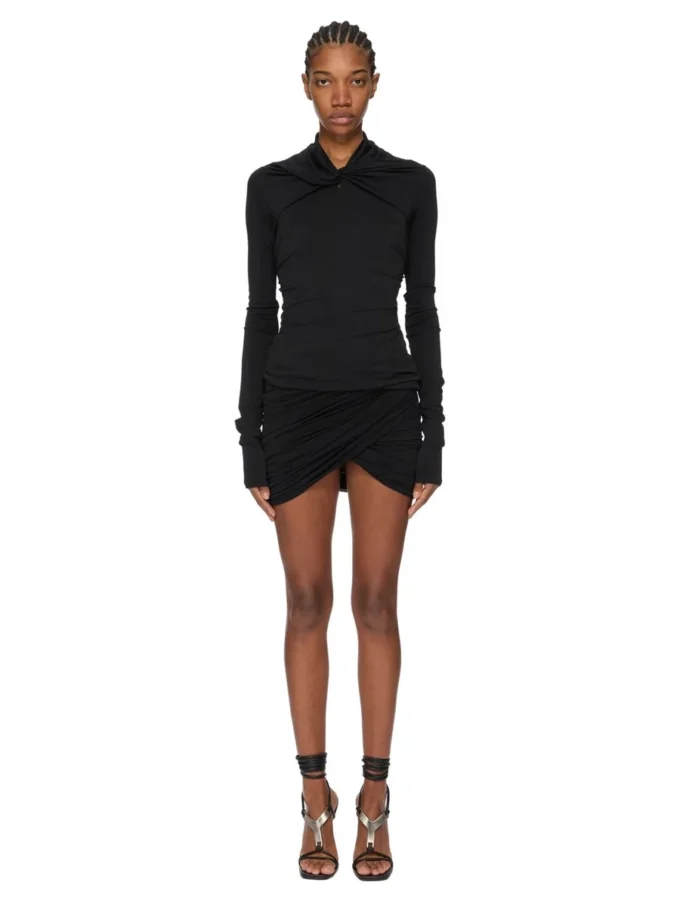 RICK OWENS LILIES FW25 CONCORDIANS LUNA ROK IN VISCOSE CREPE JERSEY LI02E3309CVI-09